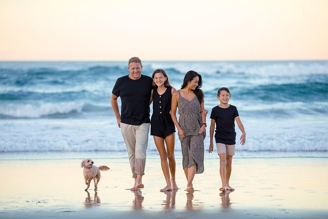 Smiling family representing legacy planning